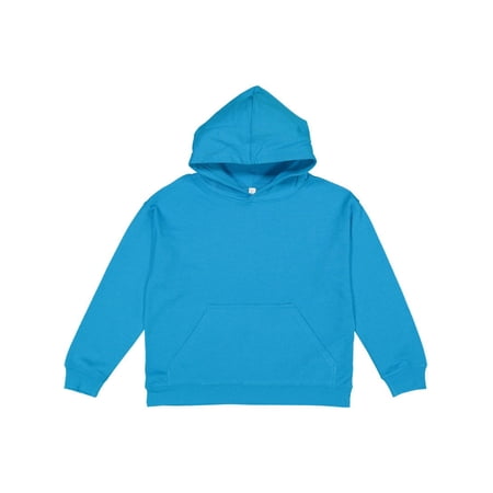 LAT Youth Pullover Fleece Hoodie - TURQUOISE - XL