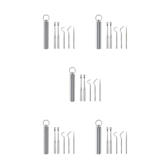 Naiovety Palillo de Limpieza de de viaje Selección Barbacoa Fruta Tenedor Reutilizable Lavable Multifuncional Flosser Type2 NO2