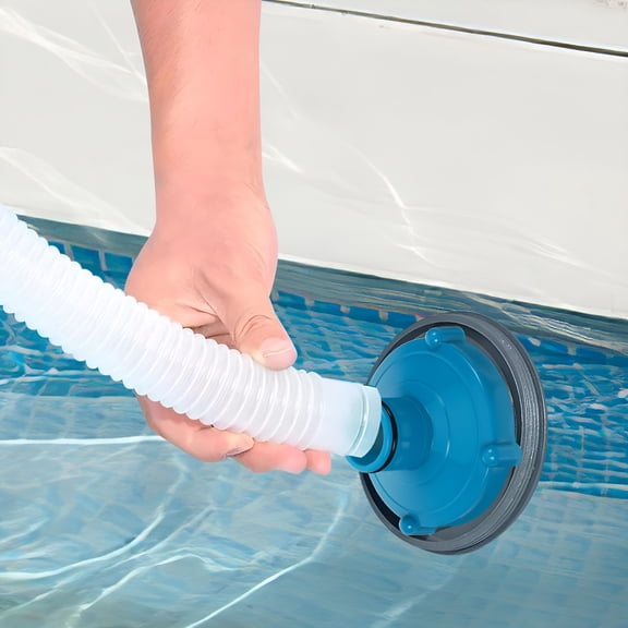 HIBIBUD Blue PP Pool Vacuum Hose Adapter with Durable Gasket for Above Ground Pool Skimmers and Daily Use Fits Various Models 1 Piece
