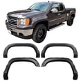 thumbnail image 2 of Ikon Motorsports Fender Flares Wheel Arch Extension for 2007-2013 GMC Sierra 1500 6.5' Standard Bed & 8' Long Bed, Pocket Riveted Style Injected PP Black 4PCS, 2 of 7
