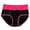 Watermelon Red, variant on Gyujnb Women High Waist Color Block Full Coverage Bikini Panties for Stretchy Breathable Antimicrobial Daily Wear,S