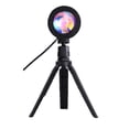thumbnail image 1 of Luz de proyector de lámpara de puesta de sol, lámpara de proyección de amanecer moderna de varios colores, regalo para niños y adultos de fotografía nocturna USB (multicolor con control remoto), 1 of 5