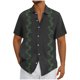 thumbnail image 2 of Blusa y camisa de manga corta con cuello vuelto Camisa casual para hombre Camisa de bolos vintage de manga corta Camisas de verano de playa cubana Camisa con botones Blusa para hombre Poliéster, 2 of 5