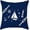 Sea Mew and Rudder, variant on Nautical Theme Sail Boat Anchor Pattern Home Sofa Couch Decor Pillow Cover Cushion Cases Standard Super Soft Pillow Sham 18x18 Inch, Red and Blue Stripes (Welcome Aboard)