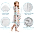 thumbnail image 7 of Ballet Princess Pattern Hooded Bath Towel，50"x30" for Ages 3 To 12 Kids, Quick Dry Lightweight Soft Microfiber Hood Beach Towel Cover Up for Kids, 7 of 7