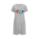 thumbnail image 5 of Camisón corto de talla grande para mujer, camisón de manga corta con estampado de pecho a la moda, camisón para mujer, 5 of 5