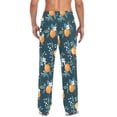 thumbnail image 4 of FORMRS Mens Pajama Pants with Pockets Sleepwear Lounge Bottoms Sizes S-2XL, Blue Oranges, 4 of 7