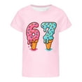 thumbnail image 4 of XAOFW Kids 6 7 T-Shirt Graphic Number Print Blend Girls Boys Short Sleeve Round Neck Comfort Fashionable Casual Daily Wear Tee, 4 of 4