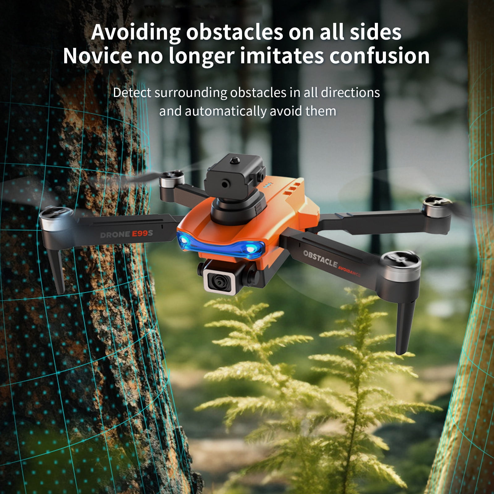 Drone with Camera, Quadcopter with Auto Return, One Click Takeoff And Landing, Folding Body, Remote Control Toys Gifts for Adults