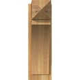 thumbnail image 2 of Ekena Millwork 8"W x 18"D x 26"H Thorton Rough Sawn Arts and Crafts Outlooker, Western Red Cedar, 2 of 4