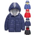 thumbnail image 4 of Kids Baby Puffer Jacket Winter Hooded Coat Boy Girls Zip Thick Jacket Lightweight Outerwear 1-8T, 4 of 4