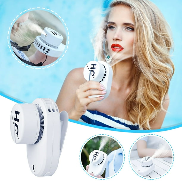 AURIGATE Portable Misting Fan, Handheld Personal Mist Fan, Battery