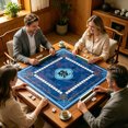thumbnail image 4 of Noise Reducing Anti Slip Mahjong Game Mat Portable Table Cover For Poker Domino Card Board Game Indoor Entertainment, 4 of 4