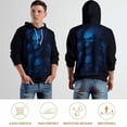 thumbnail image 6 of LAOLIUSN Hoodies Men Skull 3D Graphic Print Sweatshirts Pullover Tops with Pocket, S-4XL, 6 of 7