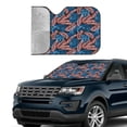 thumbnail image 3 of Kdxio Tropical Leaves Print Front Windshield Sun Shade,Folding Auto Sunshade for Car Truck SUV-Small, 3 of 7
