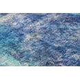 thumbnail image 4 of Oosterhout Blue Abstract Polyester Area Rugs for Living Room Washable Rugs Boho Area Rug Soft Neutral Geometric Bohemian Carpet Distressed Indoor Rug for Bedroom Dining Room Foldable Nonslip Rug, 4 of 9