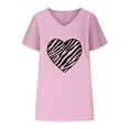 thumbnail image 4 of LSLJS Women V-neck Imprimé T- Mode Confortable Cadeaux Blouses Tops, pour Femmes for Women, 4 of 5