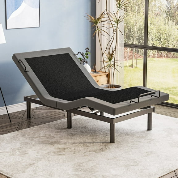 Cottinch Power Adjustable Bed Frame Twin XL Upgrade Metal Bed Base w/ Remote,Adjustable Legs,Head and Foot Incline,Silent Motor,More Sturdy
