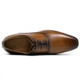 thumbnail image 4 of CMR CHAMARIPA Height Increasing Shoes - Mens Elevator Dress Shoes - Brown Oxfords Shoes 7 CM / 2.76 Inches, 4 of 5