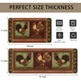thumbnail image 3 of Farmhouse Kitchen Rugs and Mats Set of 2, Farm Rooster Kitchen Mat, Seasonal Holiday Cooking Sets Washable Non-Slip Floor Mats for Home Kitchen Decor - 17x29 and 17x47 Inch, 3 of 6