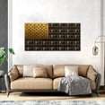 thumbnail image 3 of HFDF Large Artwork for Wall Abstract American Flag Made Up of Dollars Artwork Motivational Wall Art Work HD Prt Creative Art Prt for Bathroom Coffee Shop Gift Choice Art- 20x16inch Framed, 3 of 6