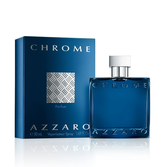 Azzaro Chrome Parfum - Fresh Aromatic Mens Cologne - Intense Fougère Citrus Fragrance - Notes of Bergamot - Lasting Wear - Masculine Clean Scent - Luxury Perfumes for