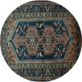 thumbnail image 1 of Ahgly Company Indoor Round Persian Light Blue Traditional Area Rugs, 6' Round, 1 of 4