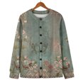 thumbnail image 6 of Kaondbfi Cardigan for Women, Single Plush Art Print Comfortable Knitted Cardigan Women's Winter Coat, 6 of 9