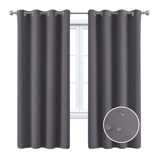 Tissu d'Ombrage Complet Couleur Unie Balcon Isolation Solaire Extérieur Imperméable Rideau-Week