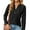 #2 Black, variant on SHIBEVER Long Sleeve Shirts for Women Tops Fall Blouses V Neck Casual Pullover Lapel Collar Sweatshirts Loose Fit Tunic Tops Henley Shirts Fashion Clothing