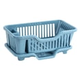 thumbnail image 3 of Fancyes Dish Drying Rack with Drain Tray Dinnerware Organizer Sink Dish Drainer Dish Rack and Drainaboard for Cafe Kitchen Countertop blue, 3 of 8