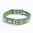 thumbnail image 4 of ROTTERDAM BONES Leather Dog Collar Single- Row Bones, 4 of 4