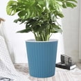 thumbnail image 5 of chaungfeng Flower Pots Water Plants Pot/Self Watering Planter, Plastic Flower Pots, Planting Pot for Indoor Outdoor Plants (Blue), 5 of 6