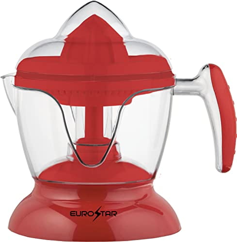 EUROSTAR 25OZ Electric Citrus Juicer (RED)
