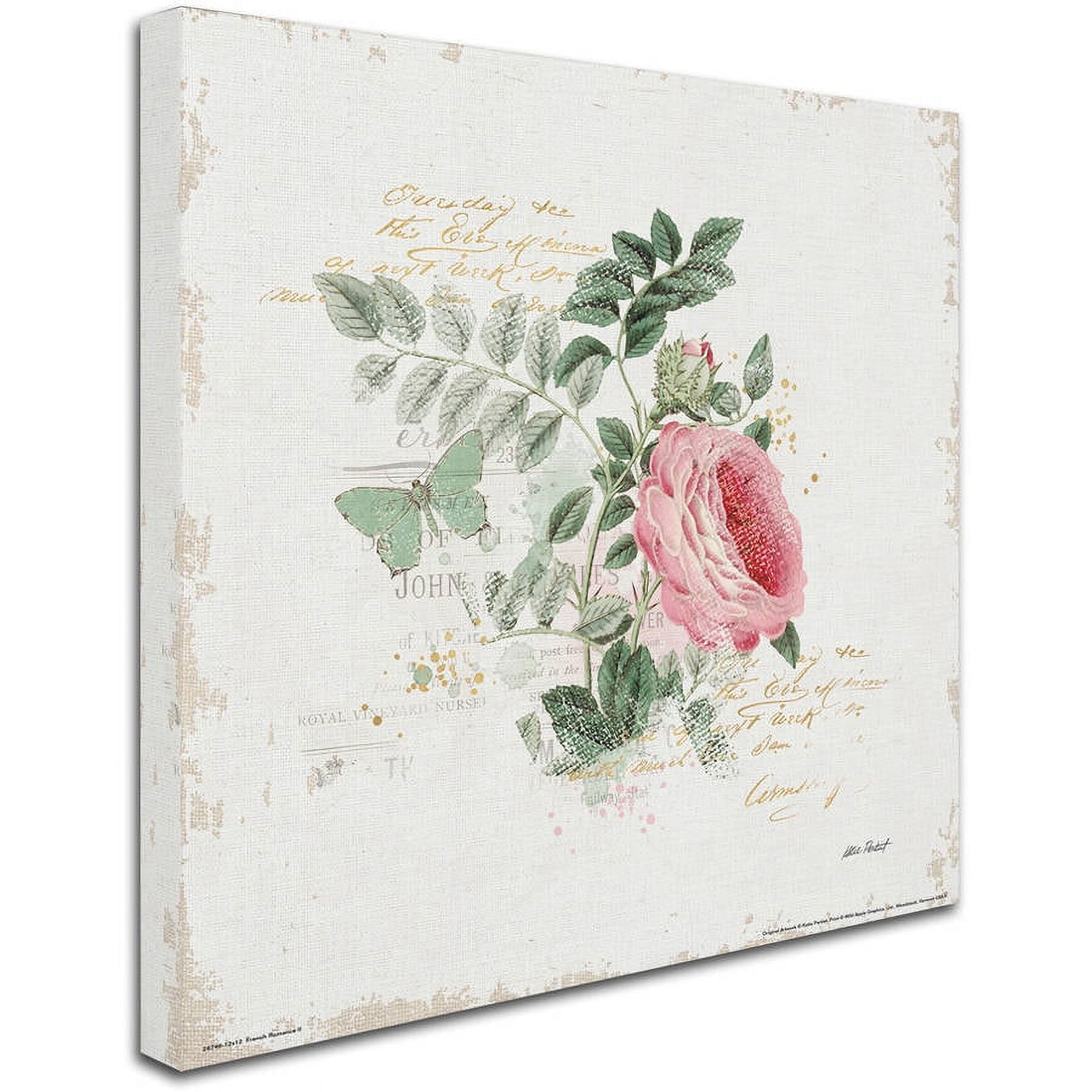 Trademark Fine Art "French Romance II" Canvas Art by Katie Pertiet
