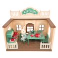 thumbnail image 1 of Casa de muñecas de cocina OLEOCA Family Playset con figura de conejo, 1 of 8