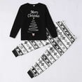 thumbnail image 6 of Shadoumai Matching Family Christmas Pajamas For Couples, Xmas Tree Print Tops Long Sleeve Holiday Sleepwear Sets For Mom Dad Fall Clothes, 6 of 11
