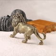 thumbnail image 4 of Brass Figurines Lions Statues Shelf Decors Accent Lions Decorative Objects Tabletop Centerpieces for Home Decors, 4 of 8