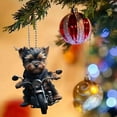 thumbnail image 5 of RKSTN A Pendant Acrylic Flat Car Pendant Motorcycle Dog Backpack Accessories Home Decor Backpack Pendant Christmas Tree, 5 of 5