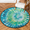 Multicolour 4, variant on CURLYOOT Round Rug 3ft Farmhouse Highland Cow Area Rug, Washable Circle Mat Non Slip Floor Carpet Mat, Soft Indoor Rugs for Entryway Living Room Dining Room Bedroom
