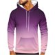 thumbnail image 1 of Sudadera con capucha para hombre, estilo casual, a la moda, con cuello redondo, bolsillos y estampado degradado, sudadera de manga larga con capucha, blusa de poliéster para hombre, 1 of 5