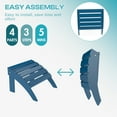 thumbnail image 3 of FODINGHILL Adirondack Outdoor Ottoman, HDPE Patio Foot Rest, All Weather Folding Foot Stool for Adirondack Chair, for Patio Backyard Pool Porch Lawn, Blue, 3 of 7