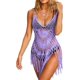 thumbnail image 3 of Ekouaer Beach Swimsuit Cover Up Women Crochet Bikini Coverups Summer Pool Swimwear Tassel Dress, 3 of 5