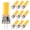 Warm White, variant on GRV G4 COB 2508 AC12V/DC12-24V 3Watts Cabinet LED Silicone Light Crystal 30W Halogen Track Bulb Replacement Cool White Pack of 6