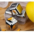 thumbnail image 2 of Ensemble de Pierres à Whisky en Acier Inoxydable, 8 Pcs Roches Rafraîchissantes, Glaçons Métalliques Réutilisables, Refroidisseur de Vin pour Boisson, Accessoires de Bar avec Pinces à Glace Plateau de Rangement pour Congélateur, 2 of 5