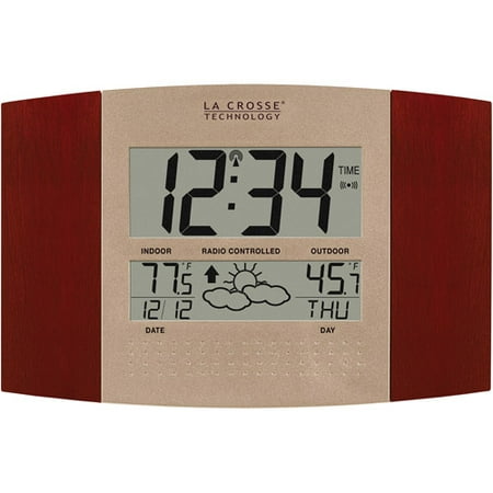 La Crosse Technology WS-8157U-CH-IT Atomic Clock with Outdoor Temperature and Weather