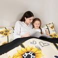 thumbnail image 5 of Castle Fairy Female Men Abstract Sunflower Full Size Comforter Sets,Cow Print Bedding Sets, 5 of 8