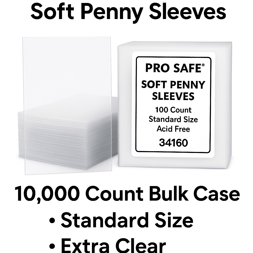 10000 Pro Safe Soft Penny Regular Standard Card Sleeves – 1 Case (34160)