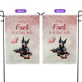 thumbnail image 2 of Every Fart is Love Note Doberman Pinscher Guilty Face Happy Valentine's Garden Flag 12x18in Double Sided Doberman Dog Lover Gifts Outdoor Decor - 01016, 2 of 5