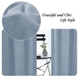 thumbnail image 7 of H.VERSAILTEX Linen Blended Curtains Grommet Semi-Sheer Curtains Light Filtering Panel Drapes for Bedroom, 2 Panels, 52" x 96", Stone Blue, 7 of 7